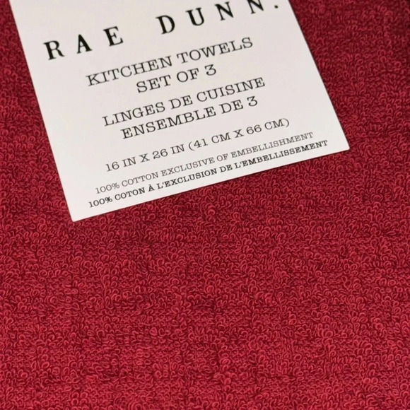 NWT Rae Dunn Home Set of 3 Cotton Kitchen Towels
HTF Red/White Gigi’s Kitchen - Picture 6 of 7